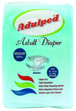 Подгузники для взрослых Adulped Eco Medium 10шт 80-115см 40-70кг