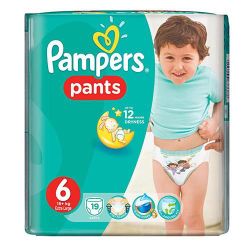 Pampers трусики Unisex 6, 16+кг. 19шт