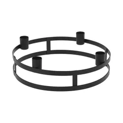 купить Свеча Holland 48204 Подсвечник металлический на 4 высоких свечи D25cm, черный в Кишинёве 