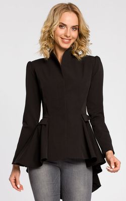 Sacou MOE Negru MOE Black Asymmetric