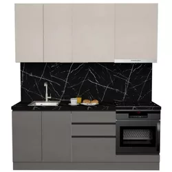 cumpără Mobilă pentru bucatarie ArtFlame GOLA Cream/Stone Grey (2 m.l.) în Chișinău 