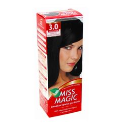 Краска для волос, SOLVEX Miss Magic, 90 мл., 3.0 - Натуральный тёмно-коричневый