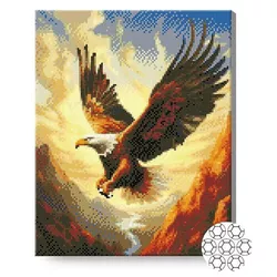 купить Картина по номерам Art Gallery GA87227 Mozaic cu diamante 40x50cm Vulturul cu cap alb в Кишинёве 
