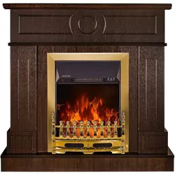 купить Камин электрический ArtFlame Ambasador & Galileo gold, 978x1048x300 mm, Wenge в Кишинёве 