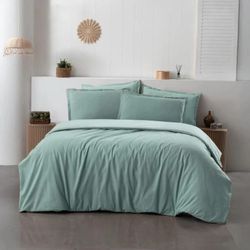 cumpără Textile de casă Askona Постельное белье Comfy and Cosy Зеленый 200x220 în Chișinău 