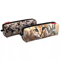 купить Школьный пенал Erich Krause 48484 Penar 210x70x70mm Wild Cat в Кишинёве 