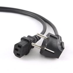 Power Cord PC-220V 10.0m Euro Plug, with VDE approval, Cablexpert, PC-186-VDE-10M