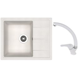 купить Мойка кухонная со смесителем Dr.Gans Nika 580 + SanDonna F 1069alb в Кишинёве 