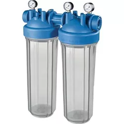 купить Фильтр проточный для воды ATLAS Filtri Filtru DP 20 BB duo Big M transporent 1" (fără cartuş) в Кишинёве 