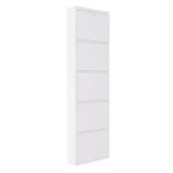 купить Полка для обуви Trendy Locking 5 Piece Metal-White, 50x169x15cm в Кишинёве 