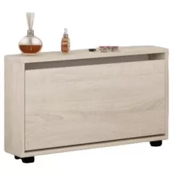 cumpără Raft pentru încălțăminte Mobildor-Lux Leo Slim 90x16x47H cm Sonoma în Chișinău 