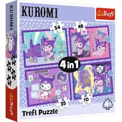 купить Головоломка Trefl 34676 Puzzles 4in1 Day with Kuromii, Hello Kitty в Кишинёве 