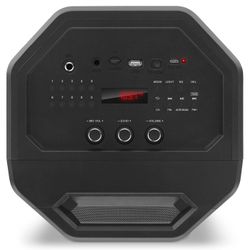 Partybox SVEN "PS-650" 50w, Black, Bluetooth, microSD, FM, AUX, USB, LED, power:8000mA, USB, DC5V