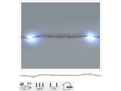 Огни новогодние "Нить" 240LED белые, 18m прозр кабель