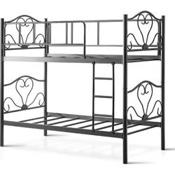 купить Кровать детская Evger R-50 двухъярусная 90x200cm Black (без матраса) в Кишинёве 