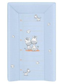 Masă schimbătoare (cu tetieră) 50x70 ZEBRA, albastru, cod 43751