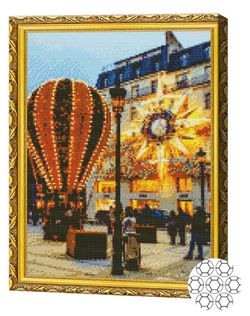 cumpără Tablou pe numere Art Gallery GA84756 Mozaic cu diamante 40x50cm Luminile sarbatorilor în Chișinău 