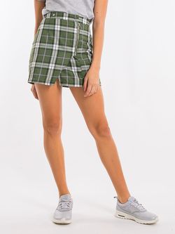 Юбка Jennyfer Зеленый в клетку jennyfer 61sam