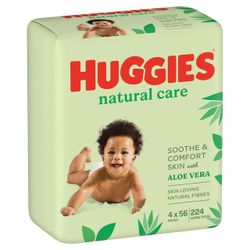 Huggies Babywipes Natural Care Quad 4 x 56 buc