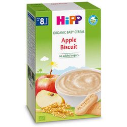 Hipp terci organic din cereale fără lapte cu biscuiți și mere, 8+ luni, 250 g