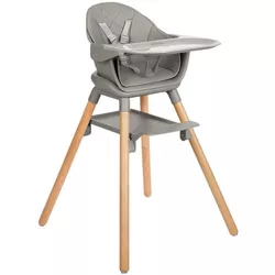 купить Стульчик для кормления Kikka Boo 31004010173 Scaun de masa 6in1 Woody Grey в Кишинёве 