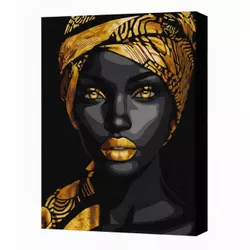 cumpără Tablou pe numere Ideyka KHO8497 30x40cm Eco, Rafinament auriu cu vopsele metalic extra în Chișinău 