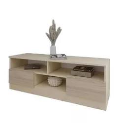 cumpără Comodă TV Smartex (16333) Т6 120cm TV Ivory+Stejar Deschis în Chișinău 