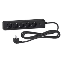 cumpără Filtru electric Schneider ST9453B, 5 locuri + intr. 16A 3m în Chișinău 