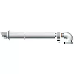cumpără Coș de fum Termet DN60/100mm, cot 90" T9000013500 kit evacuare orizontal în Chișinău 