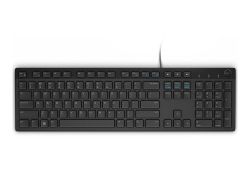 Keyboard Dell KB216, Multimedia, Fn Keys, Quiet keys, Spill resistant, White,  US Layout, USB