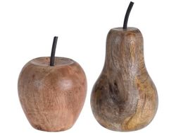 Декоративные груша 22X12X12cm и яблоко 15X12X12cm