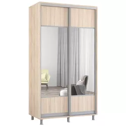 купить Шкаф Mobildor-Lux Aron-S uși glisante din PAL cu oglindă (K1) orizontal (100x60x220H cm) Sonoma в Кишинёве 