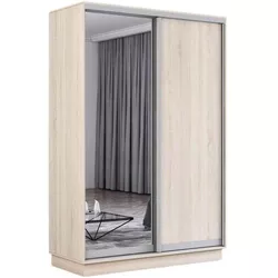 cumpără Dulap Mobildor-Lux Fox uși glisante din oglindă și PAL (130x60x230H cm) Sonoma în Chișinău 