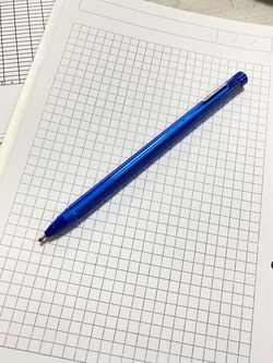 Ручка с маслом, Blue Unimax 1.0мм