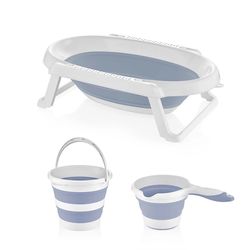 Ванночка складная с аксессуарами BabyJem Blue