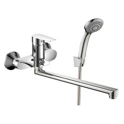 Baterie LOTUS monocomandă pentru baie, deviator cadă/duș încorporat în corp, gura L RBZZ002-9B