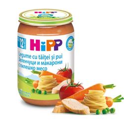 Пюре HIPP Лапша с овощами и курицей (12+ мес) 220 г