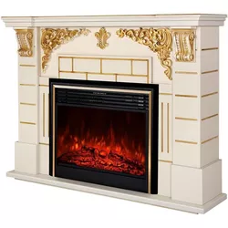 cumpără Șemineu electric ArtFlame Imperial & Richi, 1110x1450x380 mm, Fildeş în Chișinău 