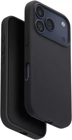 cumpără Husă pentru smartphone UNIQ iPhone 17 Pro Max (2025) 6.9 Hybrid Magclick Lino, Charcoal Grey în Chișinău 