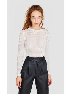 Трикотаж Stradivarius Белый 5101/135/004