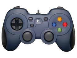Gamepad Logitech F310, 4 axes, D-Pad, 2 mini joysticks, 10 buttons, console-like layout, USB