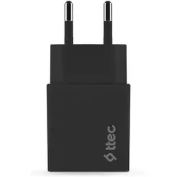 купить Зарядное устройство сетевое ttec 2SCS20MS USB to Micro USB 2.1A (1.2m), Black в Кишинёве 