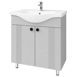 купить Шкаф под умывальник Mashtab 12178 Palma (Basic) cu 2 uși 650x370x850 Gri mat в Кишинёве 