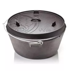 cumpără Ceaun grătar Petromax Dutch Oven 16L cu capac si fund plat, fonta în Chișinău 