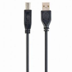 Cable USB, AM/BM,  1.8 m, USB2.0, High quality, Cablexpert, Black, CCP-USB2-AMBM-6