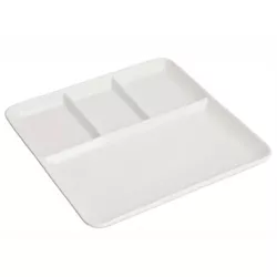 cumpără Farfurie Excellent Houseware 57484 Recipient pentru aperitiv 25.5x25x2.5cm, 4sectii, porcelan în Chișinău 