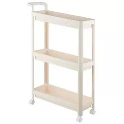 купить Этажерка miscellaneous RM45 Raft cu rotile, 3 nivele, plastic, alb в Кишинёве 