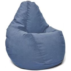 cumpără Fotoliu BeanBag BeanBag BM5993, Fotoliu Maserrati din velur în formă de pară, XL, Albastru închis în Chișinău 