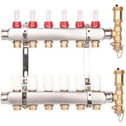 купить Комплект распределителей miscellaneous Colector inox 7 cai cu debitmetru Valvex в Кишинёве 
