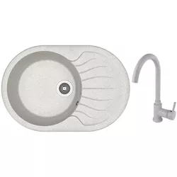 купить Мойка кухонная со смесителем Dr.Gans Berta 580 + SanDonna F 7073 gri в Кишинёве 